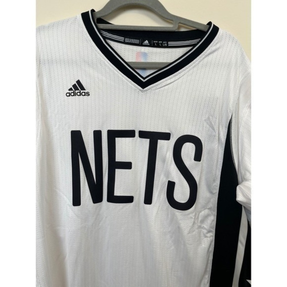 Adidas‎ Brooklyn Nets NBA Pride Swingman Jersey White Mens Large - Picture 5 of 16